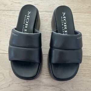 Marco Moreo Milano “Stephanie” Black Sandal size 35